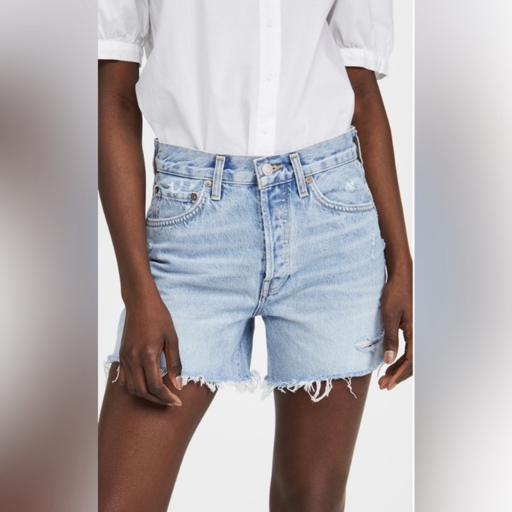 Agolde Parker Long Jean Short (size 27)
